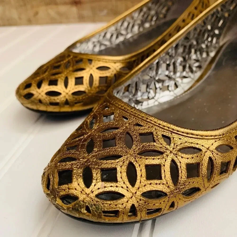 Calvin Klein Metallic Flats
